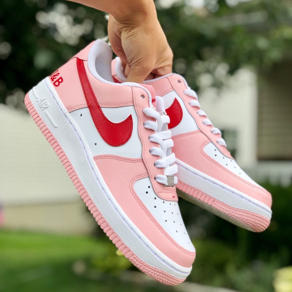 Custom Painted “Valentine’s Day” Nike Air Force 1